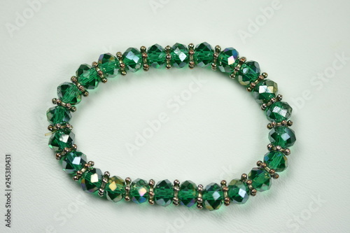 modern green bracelet