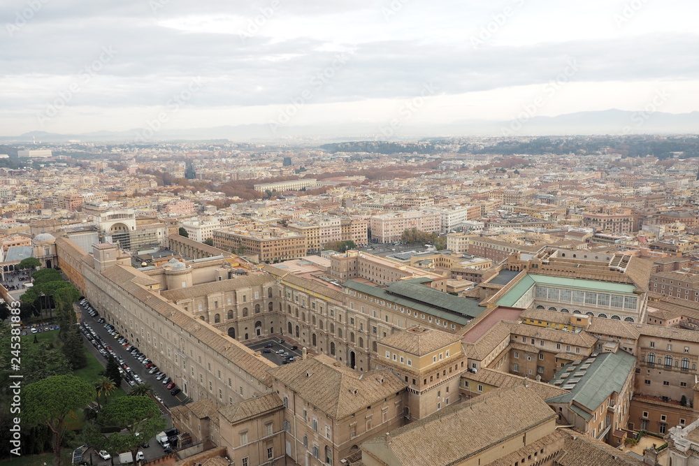Fototapeta premium aerial view of Rome