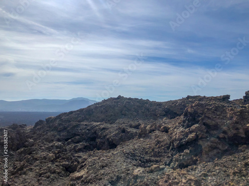 Timanfaya National Park at Lanzarote Island. Canary Islands, Spain.