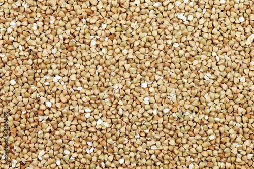 background of biologically grown organic buckwheat