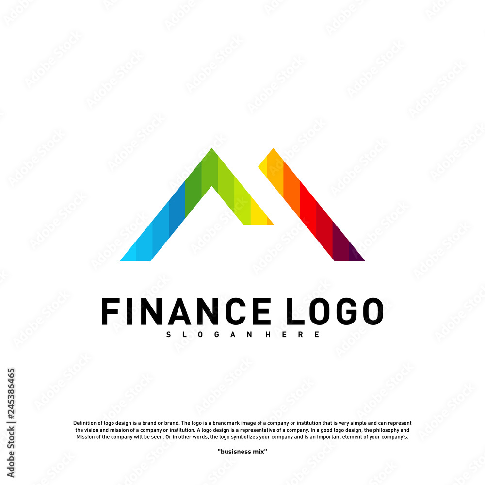 Business Finance logo Concept Vector. Finance logo Template Business Finance logo Concept Vector. Finance logo Template
