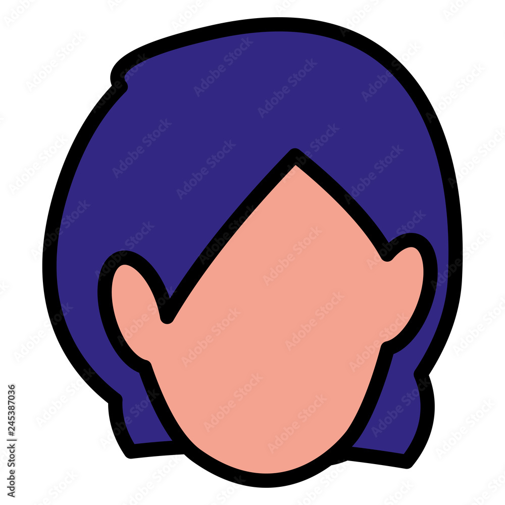 beautiful woman head avatar character beautiful woman head avatar character