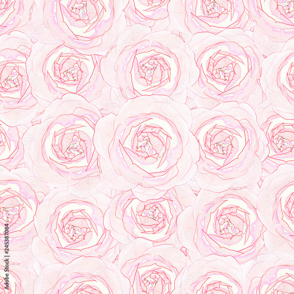 Elegant seamless roses pattern background Elegant seamless roses pattern background