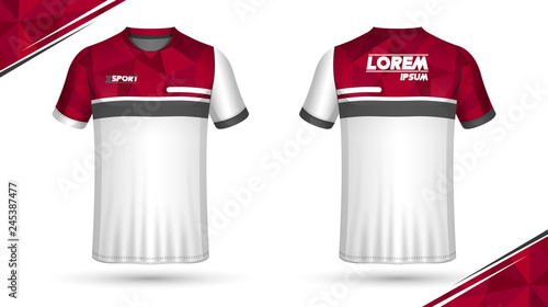 Football shirt template	