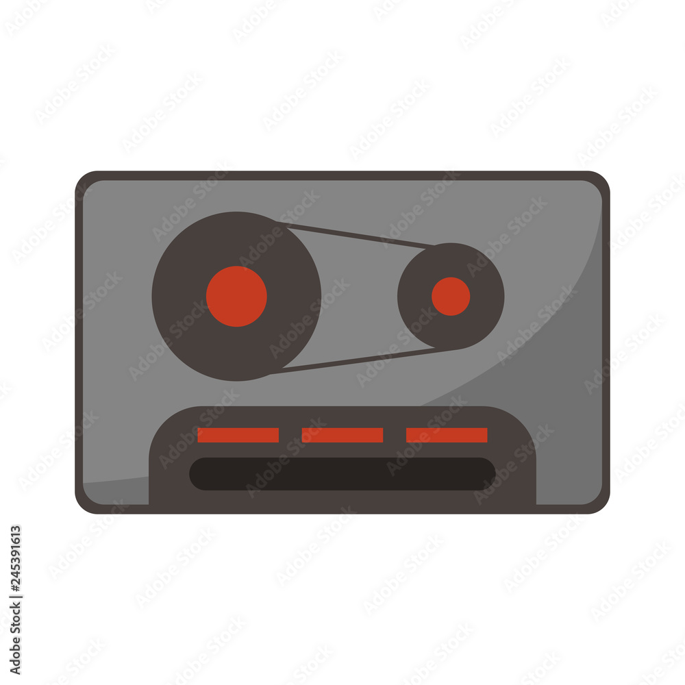 Fototapeta premium Music cassette vintage symbol