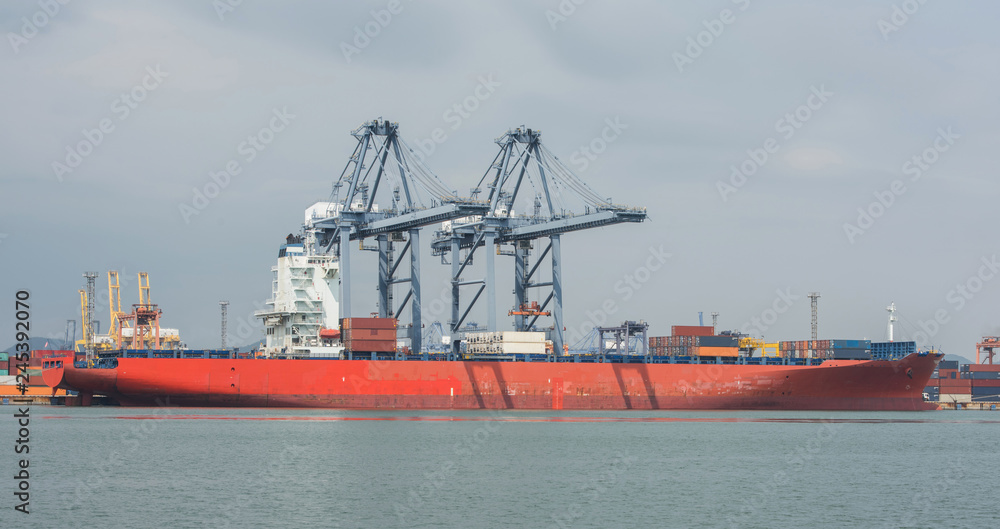 harbor cranes Cargo port
