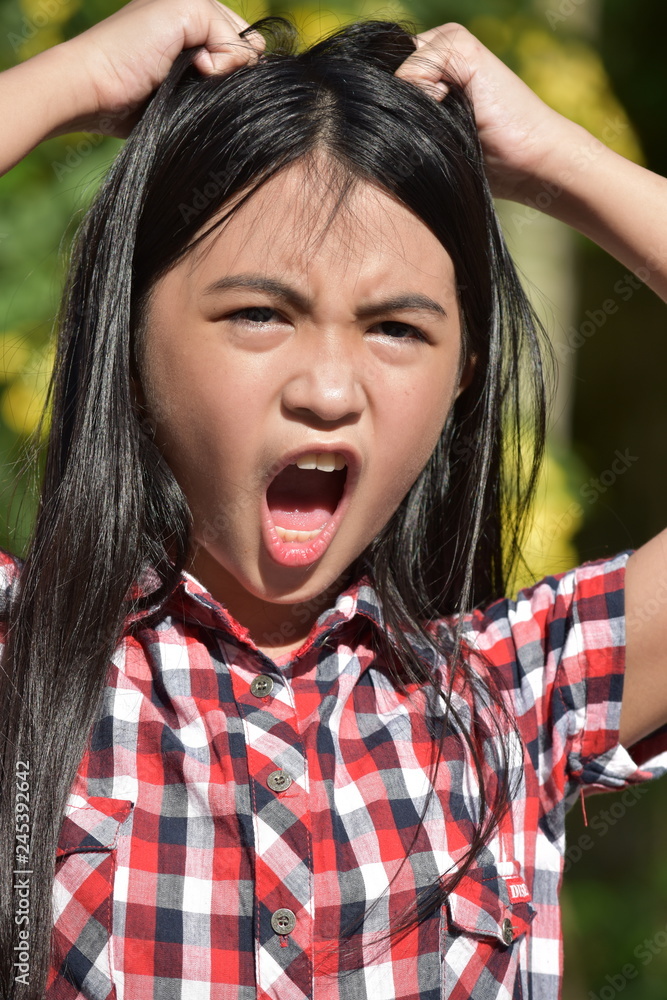 A Stressed Girl Youth