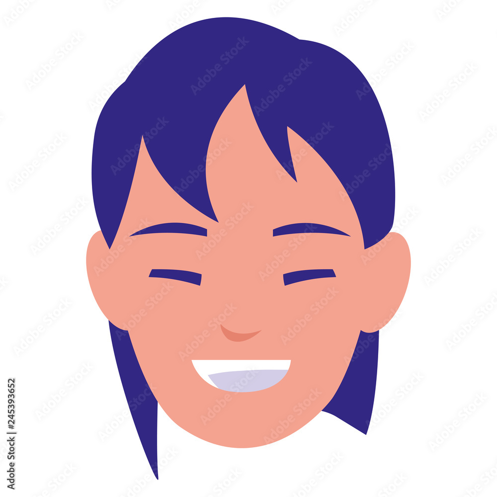 beautiful woman head avatar character beautiful woman head avatar character