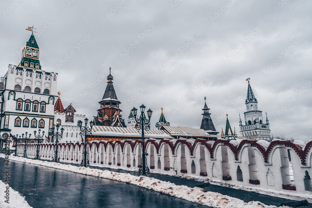 Landscape. The Izmailovo Kremlin. Moscow. Russia. Winter.