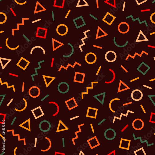 Ethnic, native colors abstract seamless pattern.