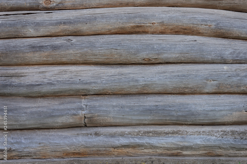 Log wall background