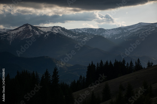 landscape in the Carpathian mountains