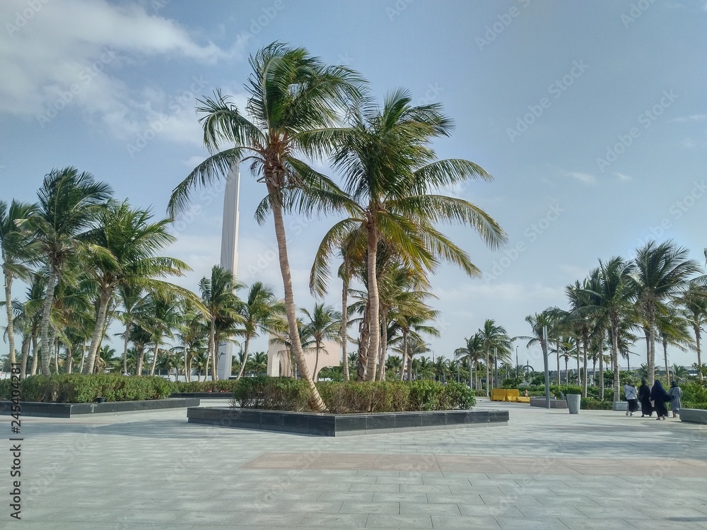 Fototapeta premium Corniche, Jeddah, Saudi Arabia