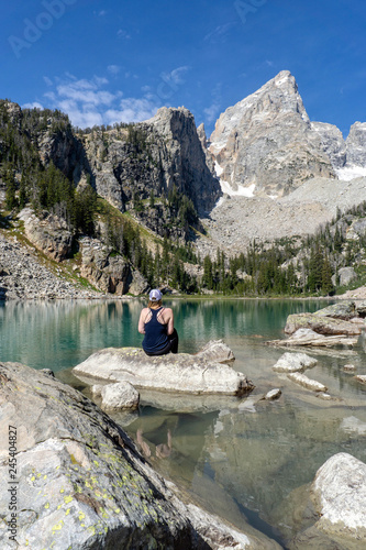 Hiker in Grand Teton National Park