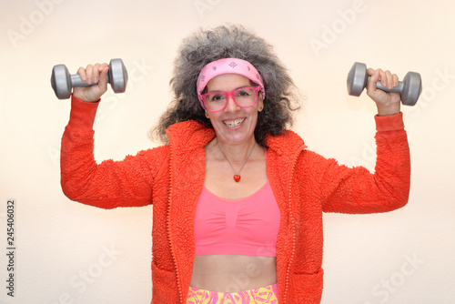 80s look fitness senior dumbbells
