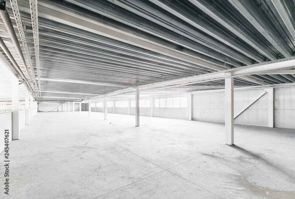 Interior of empty warehouse Interior of empty warehouse