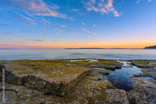 Photography Acadia National Park Shoreline Sunset