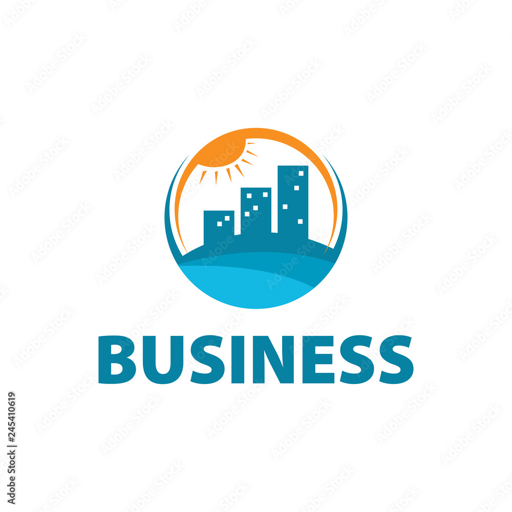 vector logo business finance