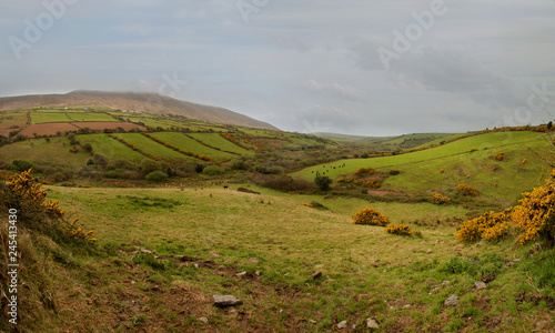 landscape with hills and blue sky