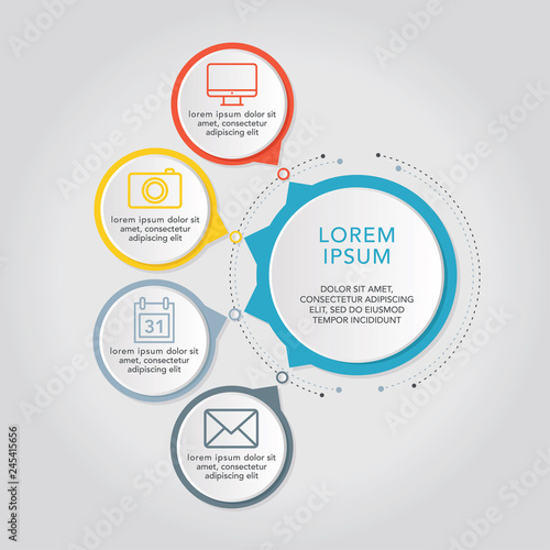 Infographic Elements - Data Analysis, Charts, Graphs - vector EPS10