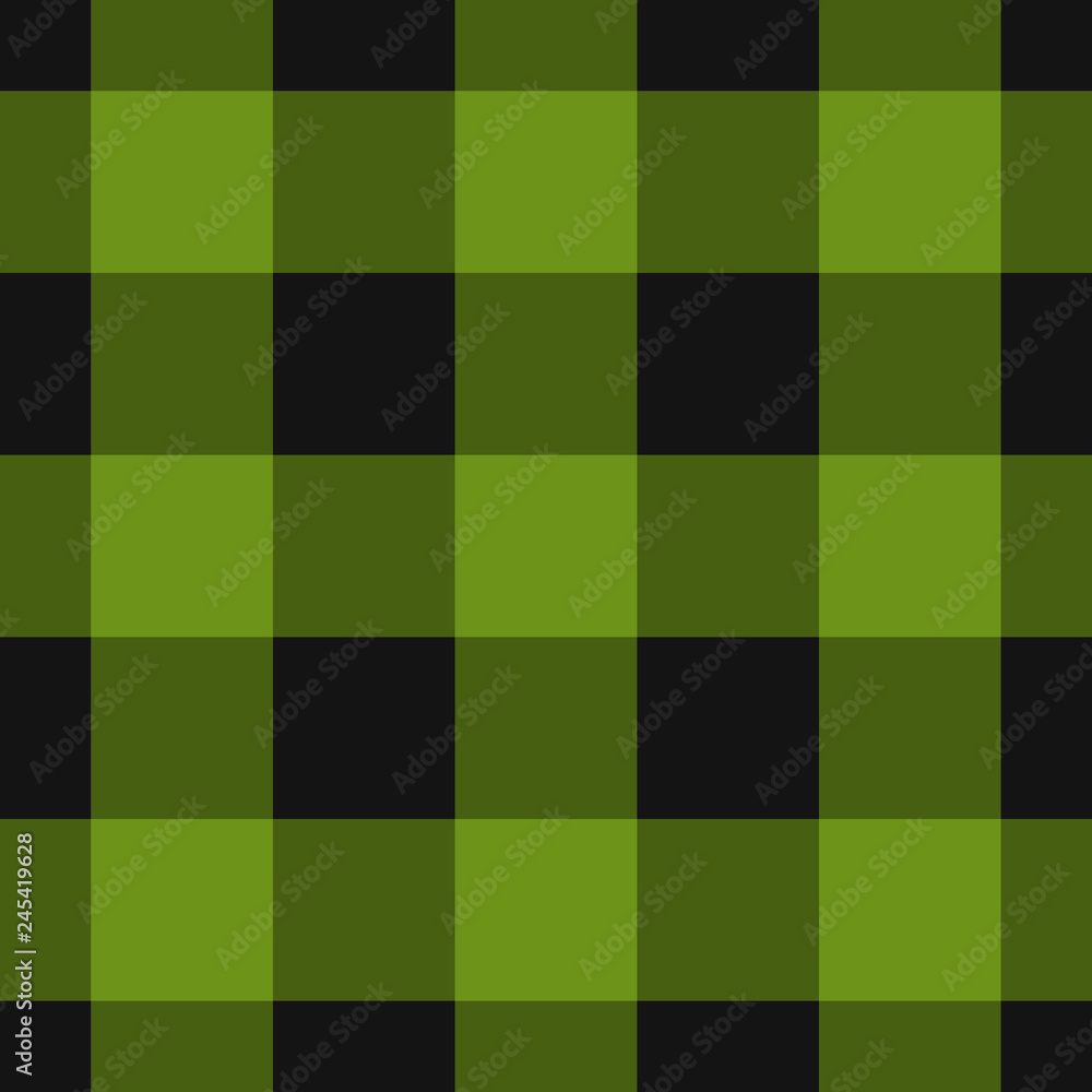 seamless black, dark and bright green tartan seamless black, dark and bright green tartan