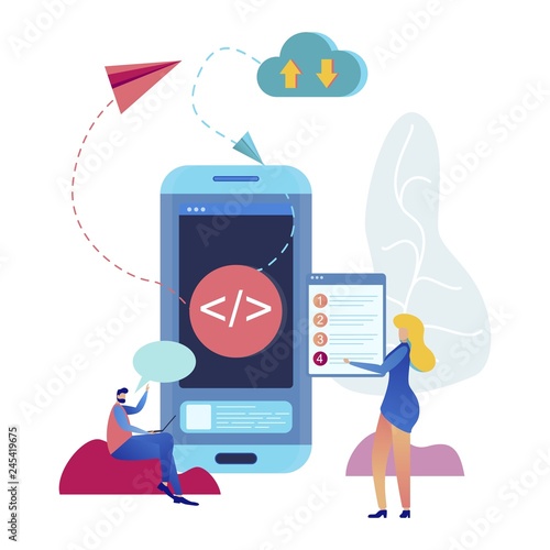 Information Exchange Diversity Vector Illustration