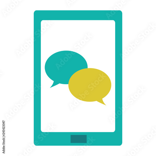 tablet with app chat