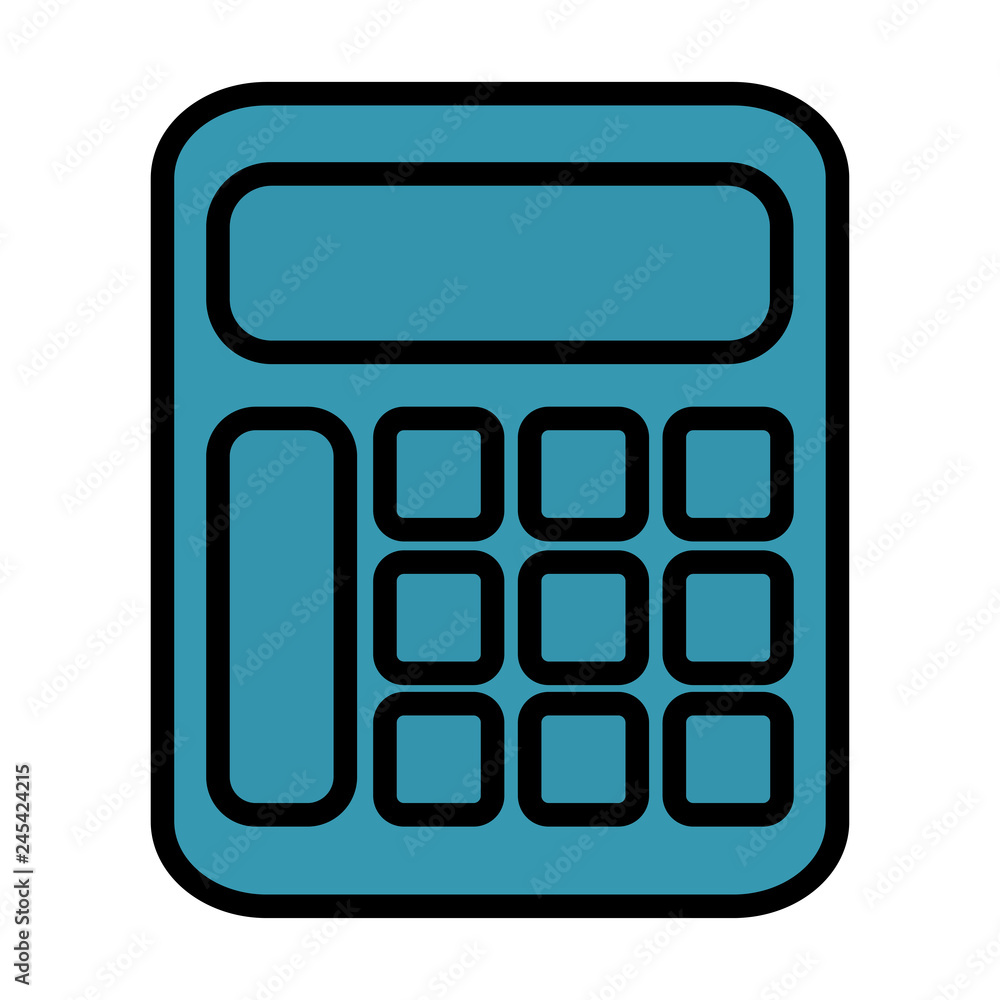calculator math isolated icon calculator math isolated icon