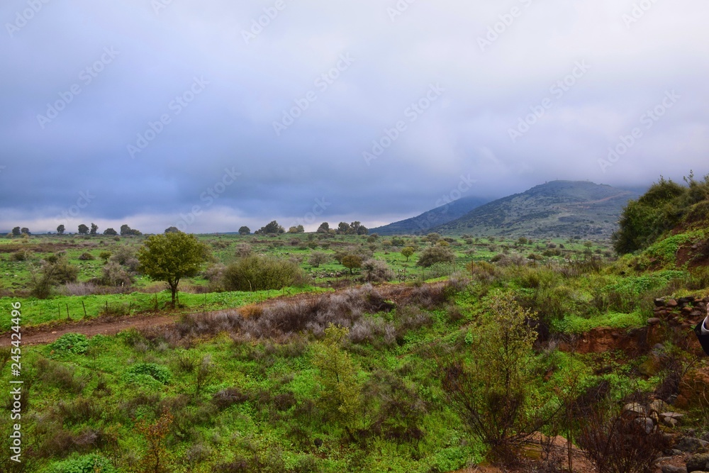 landscape with mountains and clouds landscape with mountains and clouds