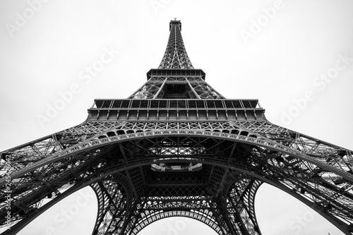 The Eiffel Tower in Paris shot against the sky © k_samurkas