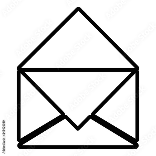 envelope mail isolated icon