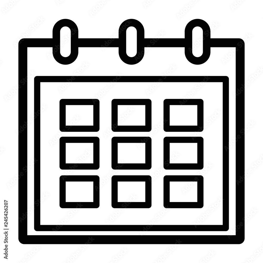 calendar reminder isolated icon calendar reminder isolated icon