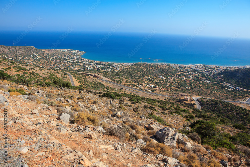 Amazing scenery of Crete island in Greece