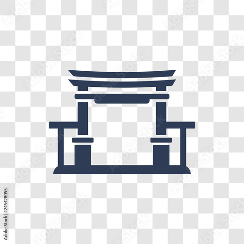 Torii gate icon vector