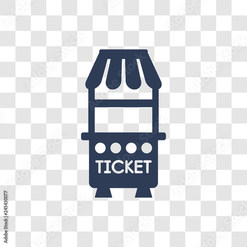 Ticket window icon vector