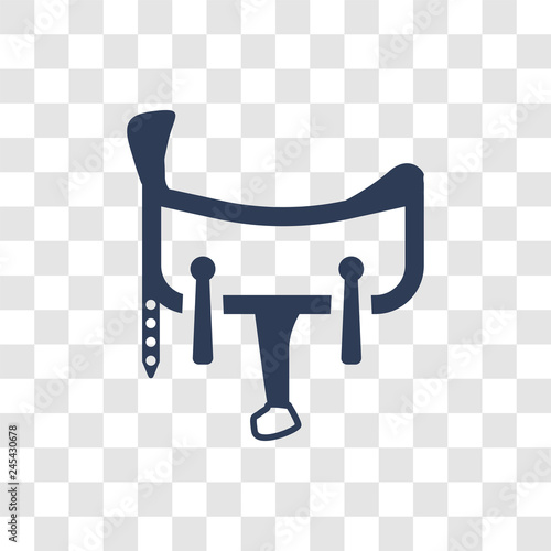 Saddle icon vector