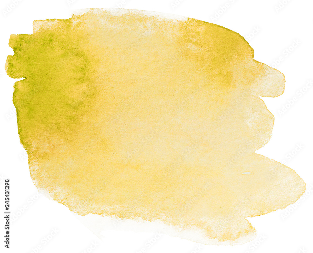 Naklejka premium yellow Color watercolor texture