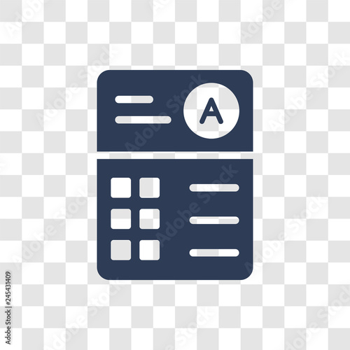 Exam icon vector