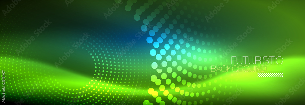 Glowing neon circle line dots, round line design, abstract style on black background. Neon abstract round circles Magic neon lights and glowing dots Glowing neon circle line dots, round line design, abstract style on black background. Neon abstract round circles Magic neon lights and glowing dots
