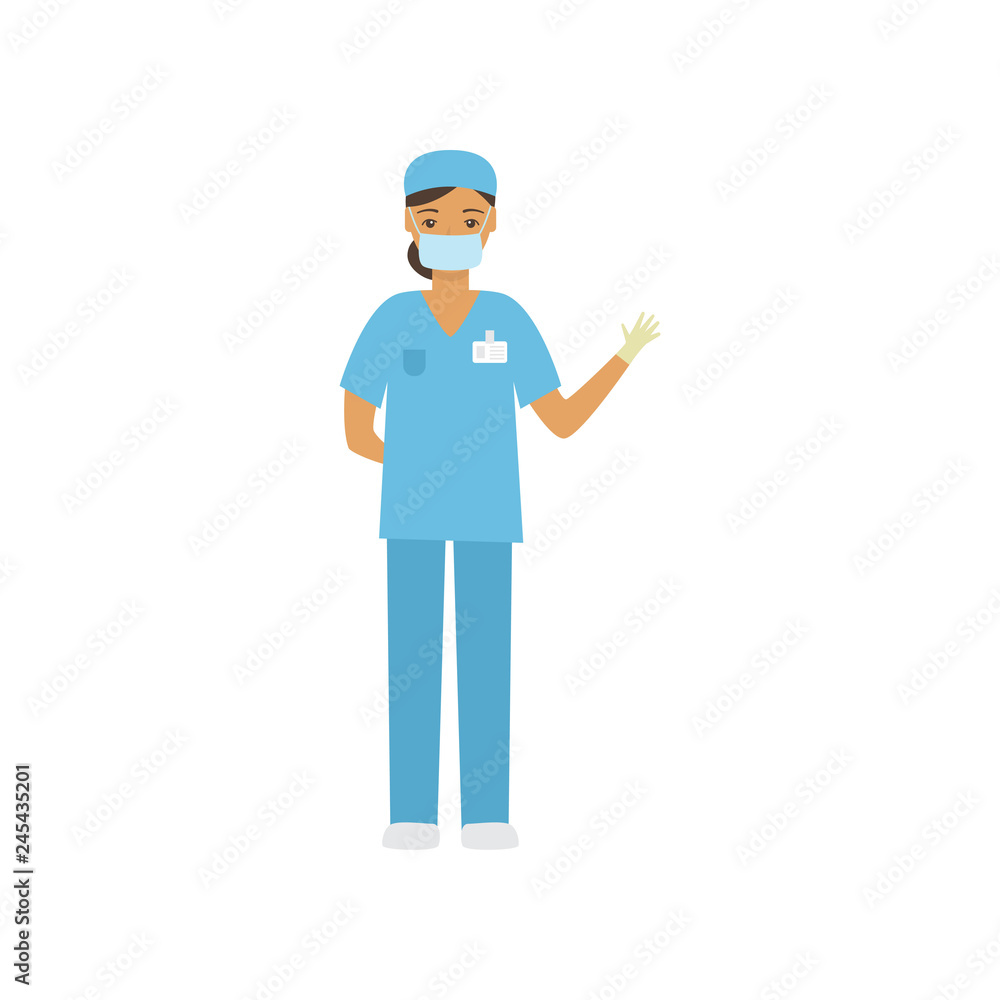 Dear medical officer. The doctor is in medical uniform. Dear medical officer. The doctor is in medical uniform.