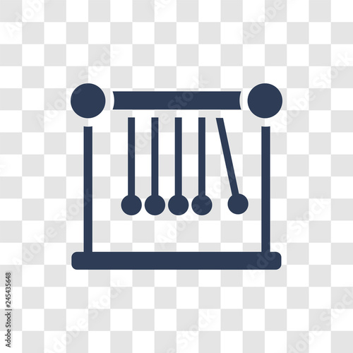 Newtons cradle icon vector