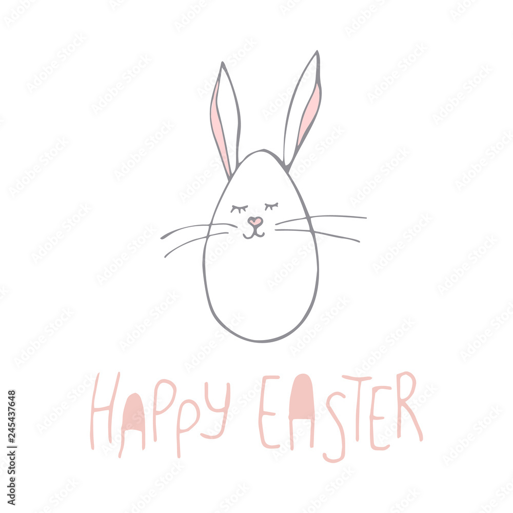 cute easter bunny poster cute easter bunny poster