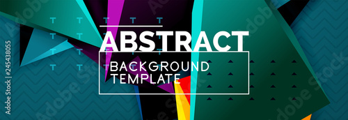 3d triangular shapes geometric background. Origami style pattern with triange shapes for decorative design. Poster design. Line design. Modern presentation template