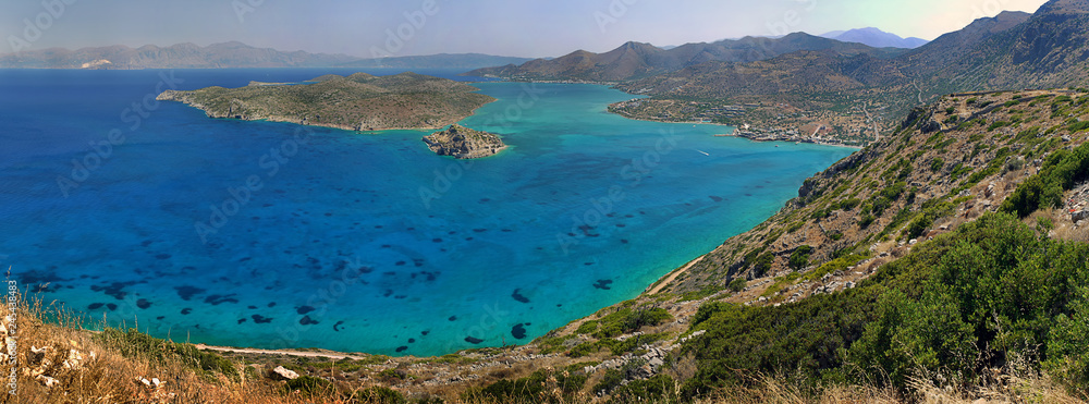 Spinalonga Bay and island, Crete