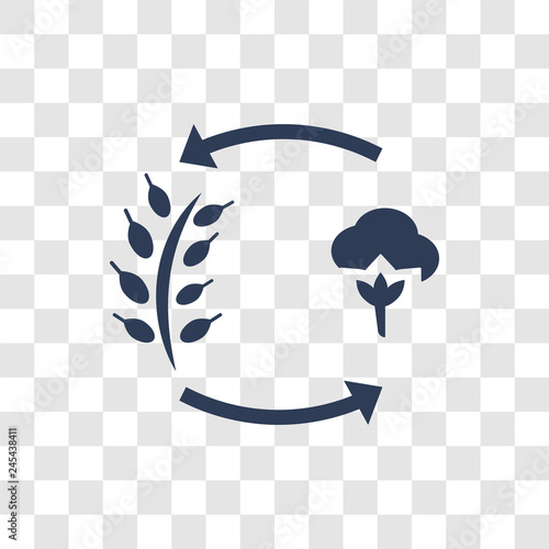 crop rotation icon vector