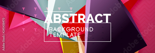 3d triangular shapes geometric background. Origami style pattern with triange shapes for decorative design. Poster design. Line design. Modern presentation template