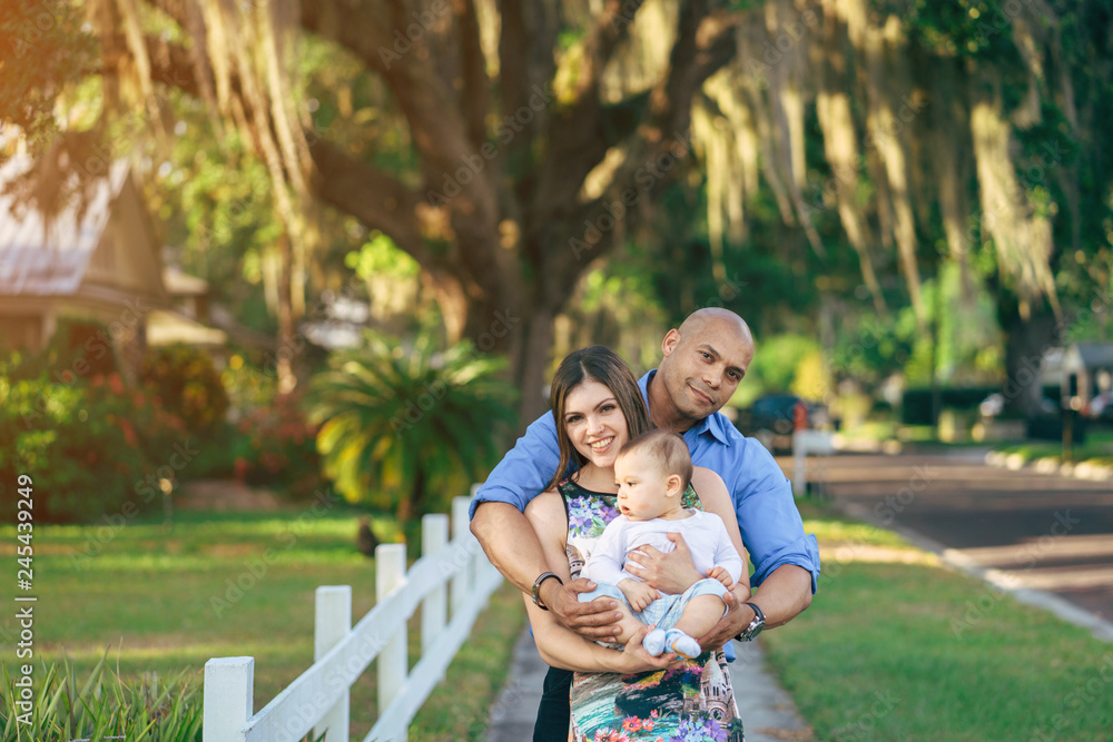 Fototapeta premium family on a walk