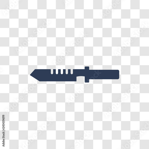 combat knife icon vector