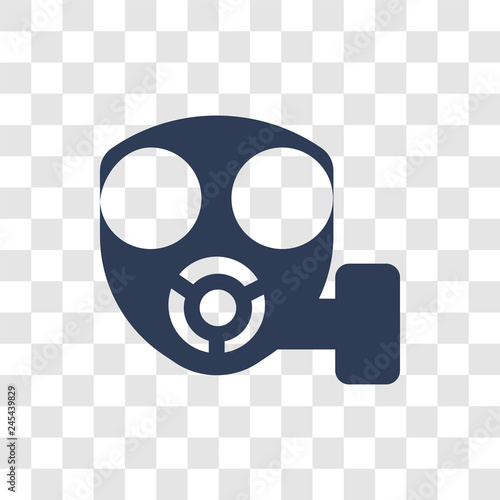 Gas mask icon vector