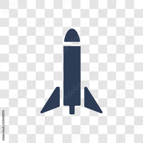 Missile icon vector